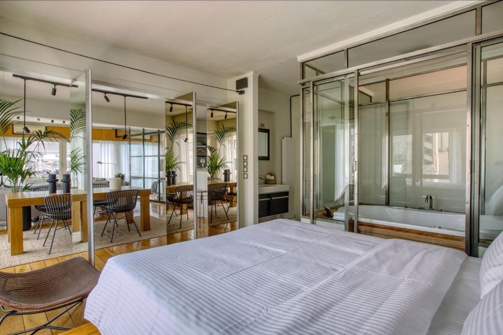 Apartmán Sunny Luxury Loft,Stunning Acropolis View, Jacuzzi Atény Exteriér fotografie